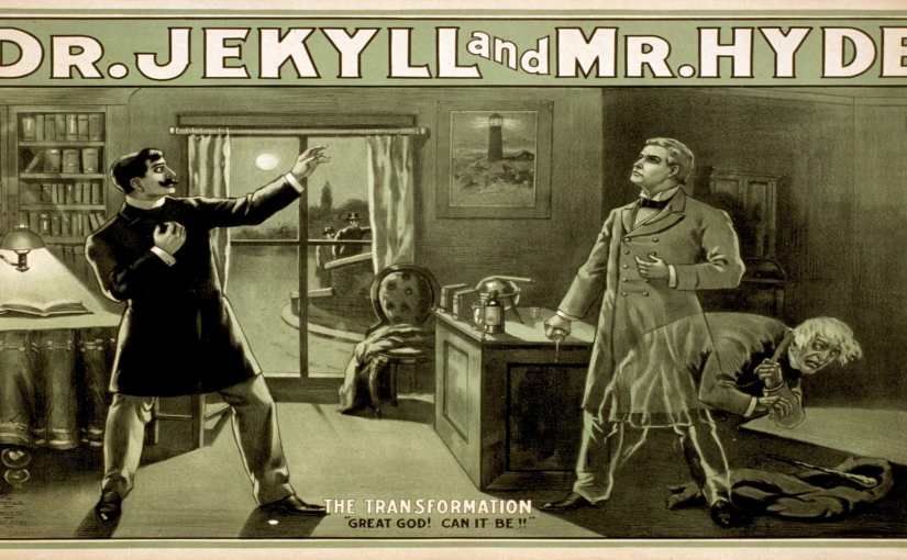 A historical illustration of the transformation of Dr Jekyll into Mr Hyde